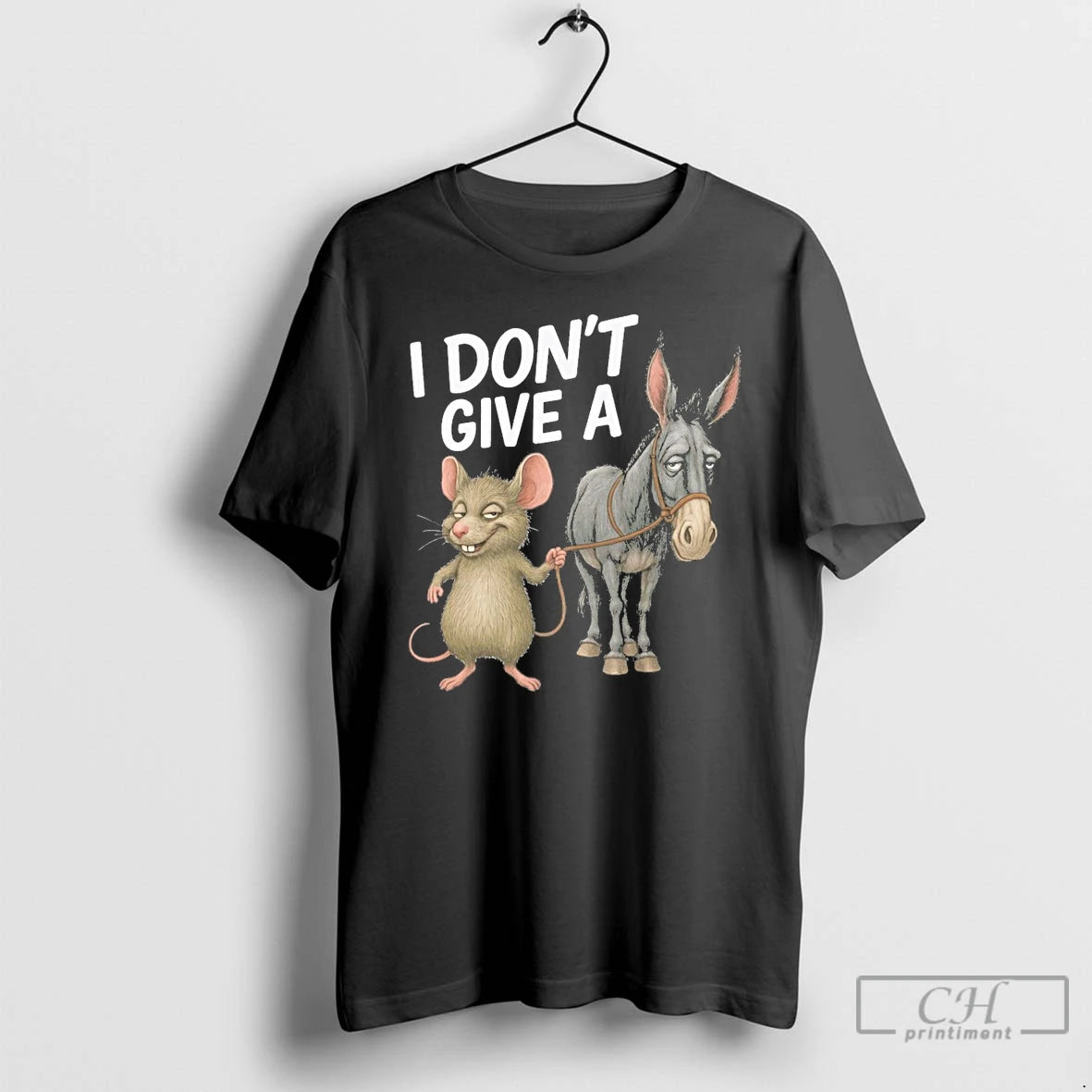 Classic I Dont Give A Rats Ass Mouse Donkey Funny T Shirts Hoodie, Sweatshirt | InkRitualCo.com