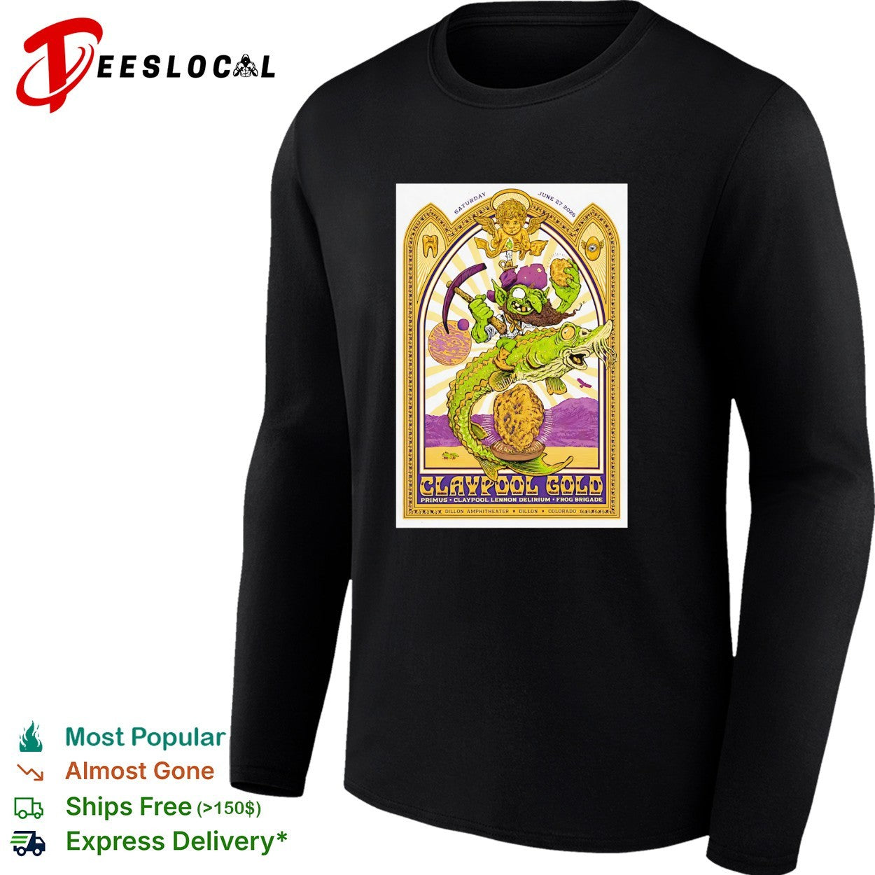 Claypool Gold Primus Dillon Colorado 2026 poster shirt