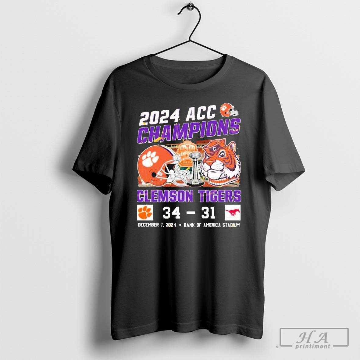 Clemson Tigers 2024 Acc Champions Bank Of America Stadium T Shirts Hoodie, Sweatshirt | InkRitualCo.com