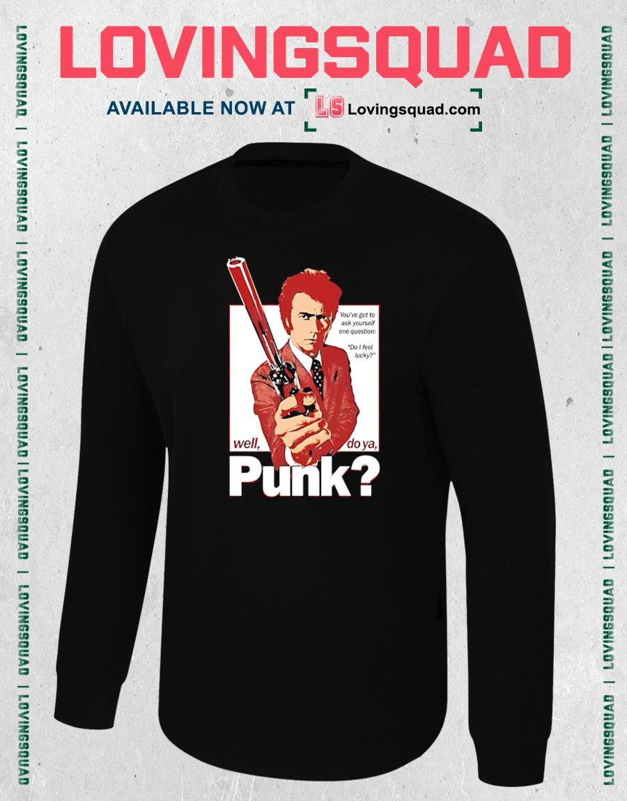 Clint Eastwood Well Do Ya Punk Dirty Harry T-shirt