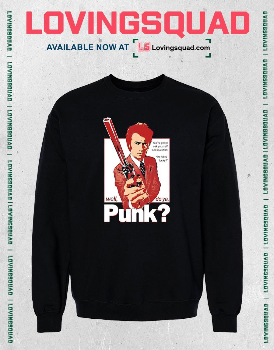 Clint Eastwood Well Do Ya Punk Dirty Harry T-shirt