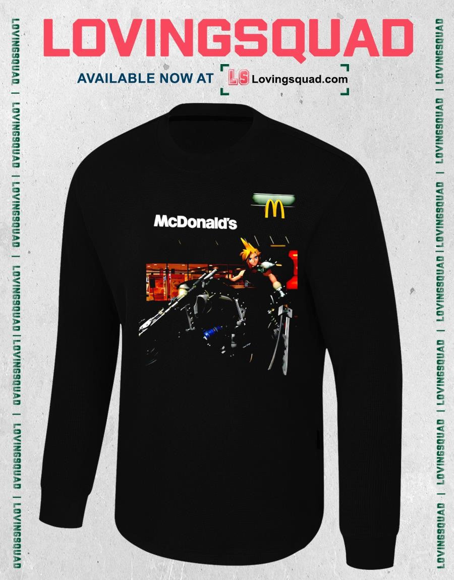 Cloud Strife at McDonald’s Final Fantasy T-shirt