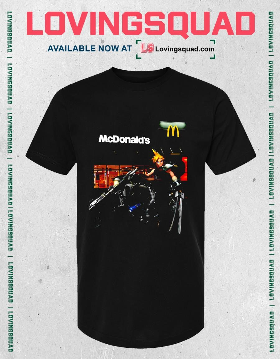 Cloud Strife at McDonald’s Final Fantasy T-shirt