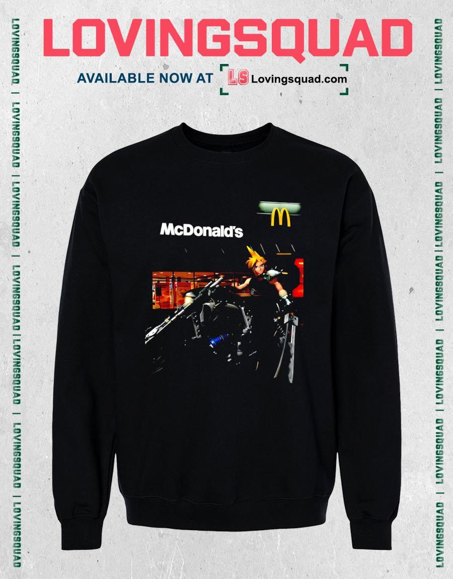 Cloud Strife at McDonald’s Final Fantasy T-shirt