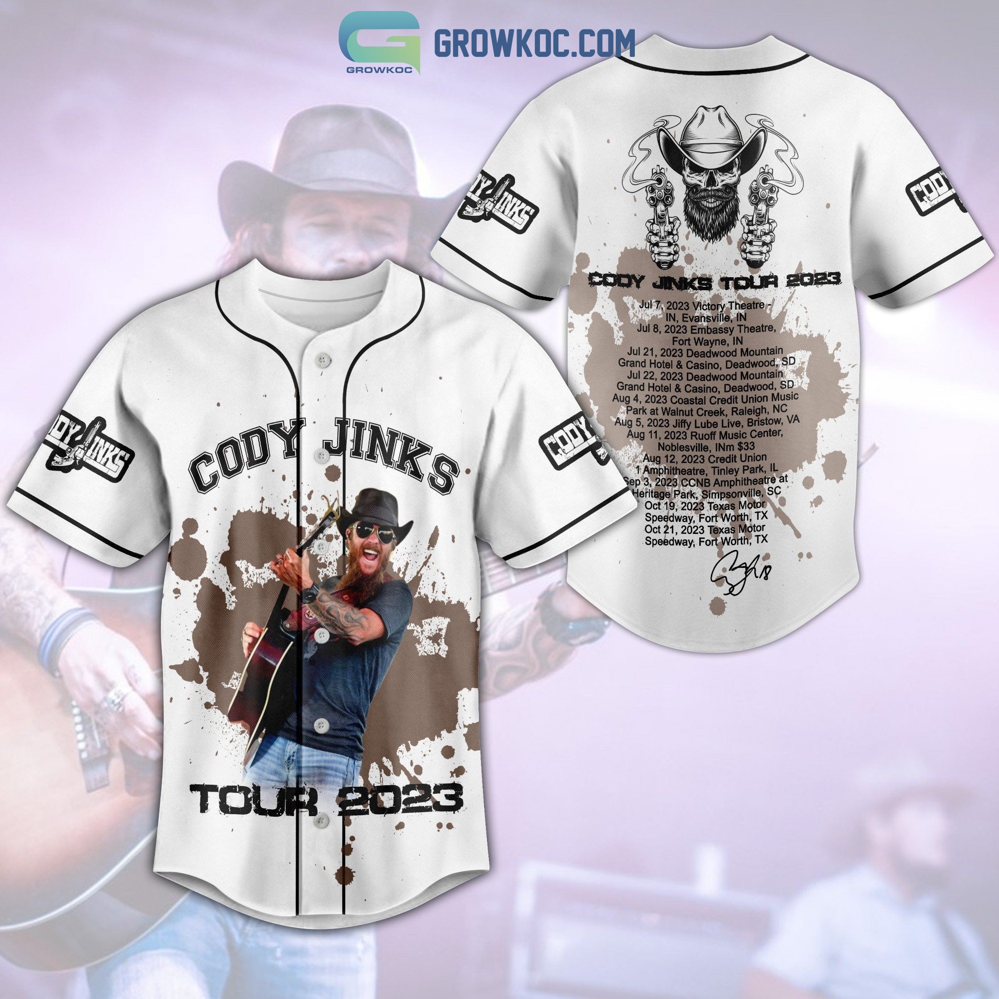 Cody Jinks Tour 2023 Baseball Jersey