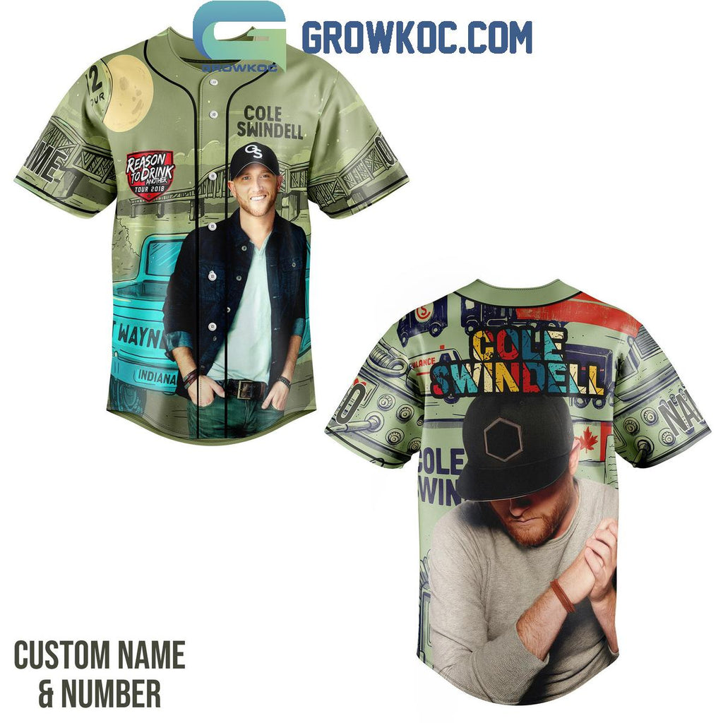 Cole Swindell Never Say Never Fan Personalized Baseball Jersey