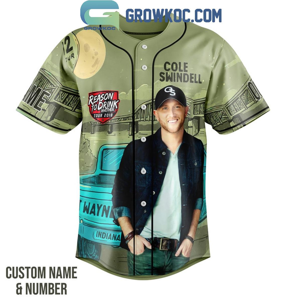 Cole Swindell Never Say Never Fan Personalized Baseball Jersey