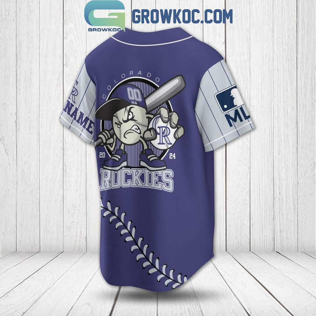 Colorado Rockies 2024 Baseball Fan Love Personalized Baseball Jersey