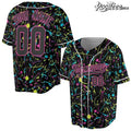 Colorful Paint Splatter Graffiti Custom Baseball Jersey