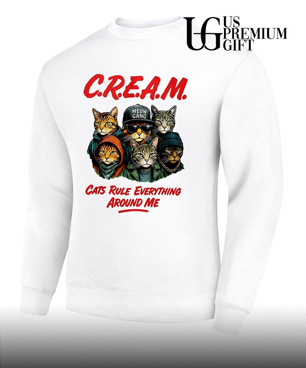 Cream cats rule everything around me shirt