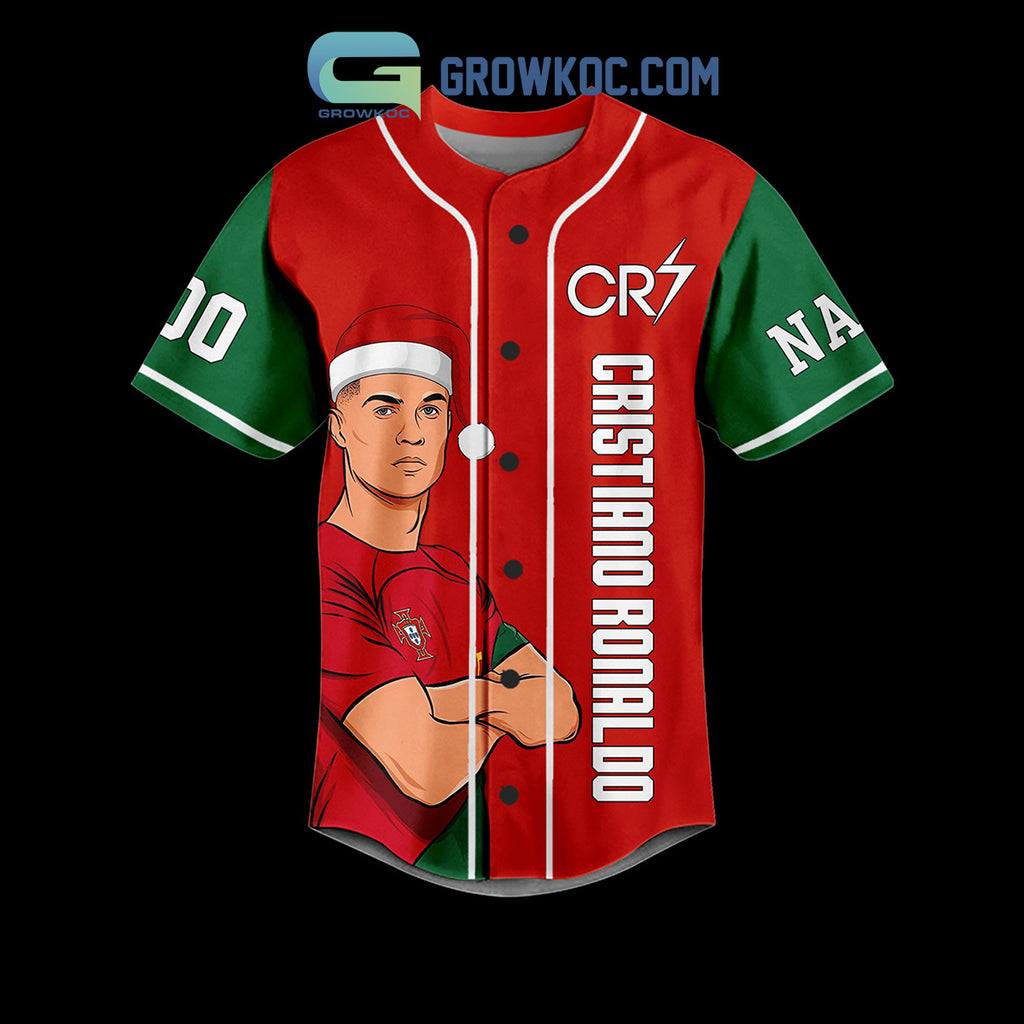 Cristiano Ronaldo CR7 Portugal Christmas Personalized Baseball Jersey