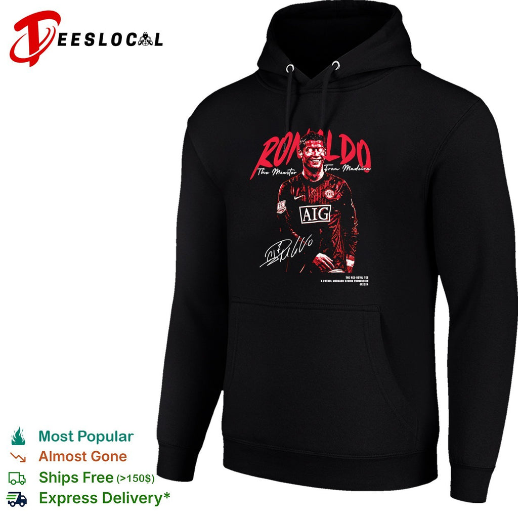Cristiano Ronaldo Manchester United the monster from Madeira signature shirt