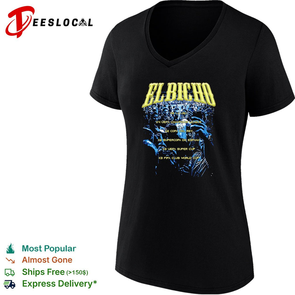 Cristiano Ronaldo Real Madrid El Bicho trophies shirt