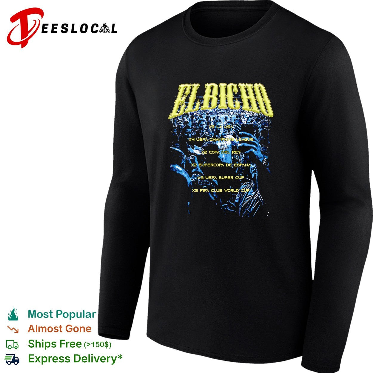 Cristiano Ronaldo Real Madrid El Bicho trophies shirt