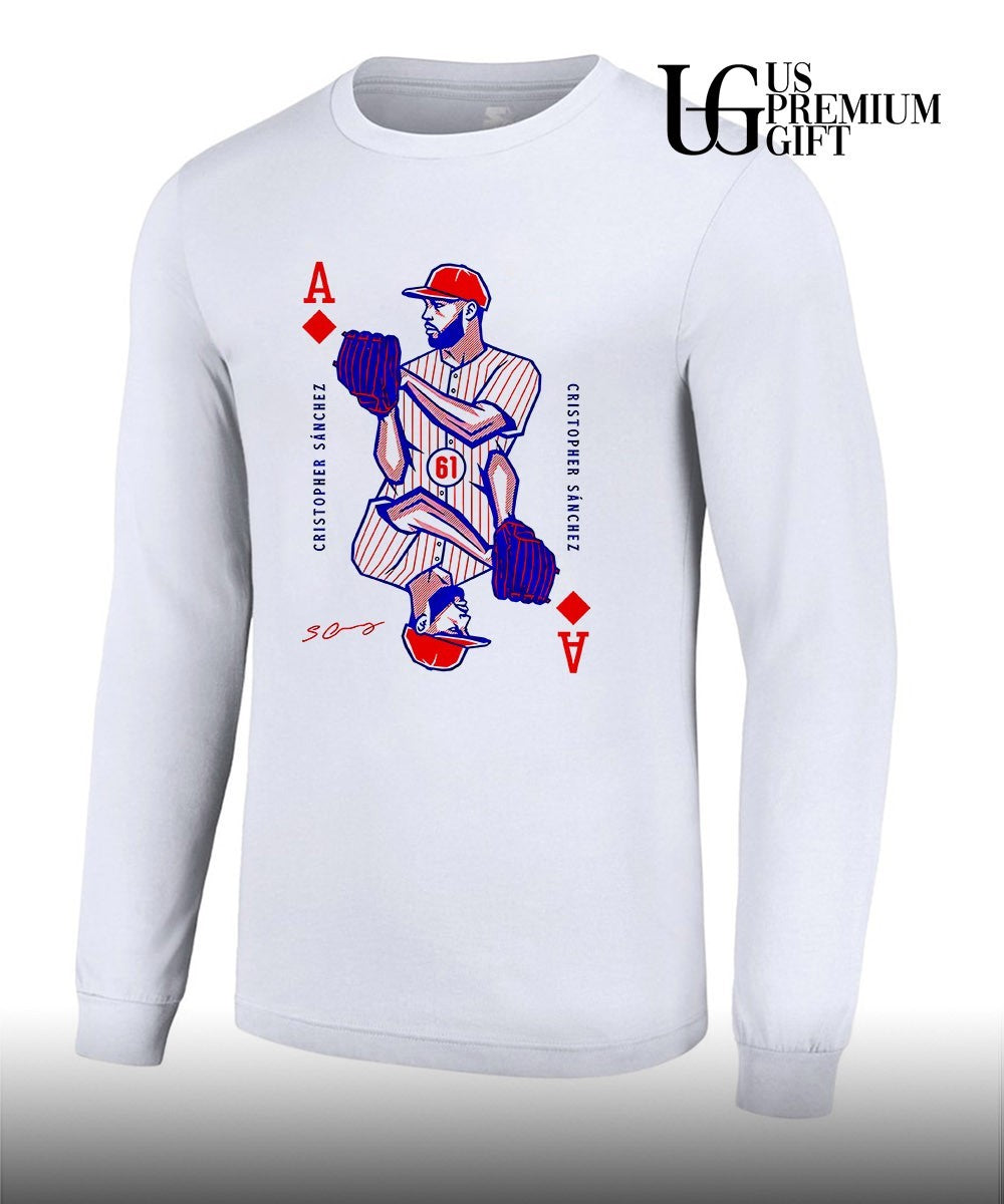 Cristopher Sánchez Philadelphia Phillies baseball Ace playing card shirt