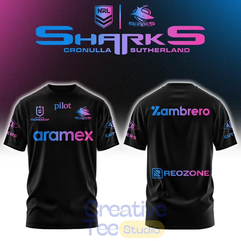Cronulla Sharks Men’s Las Vegas Warm Up Limited Edition Tee Hoodie