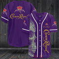 FASHION Crown Royal Skull Baseball Jerseys Botton Shirt