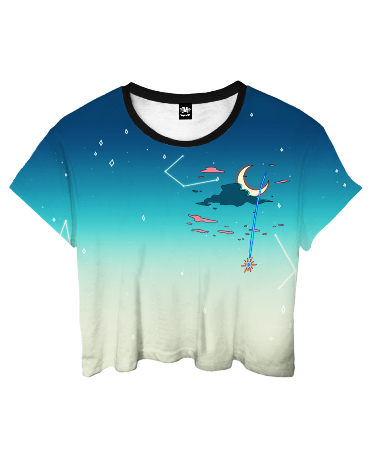 Crystal Shower Crop Top