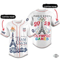 Custom 2024 Paris Olympics Team Usa Baseball Jersey Shirt NEW