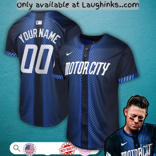 Custom Name Detroit Tiger Motor City Baseball Jersey Shirt 2025 City Connect