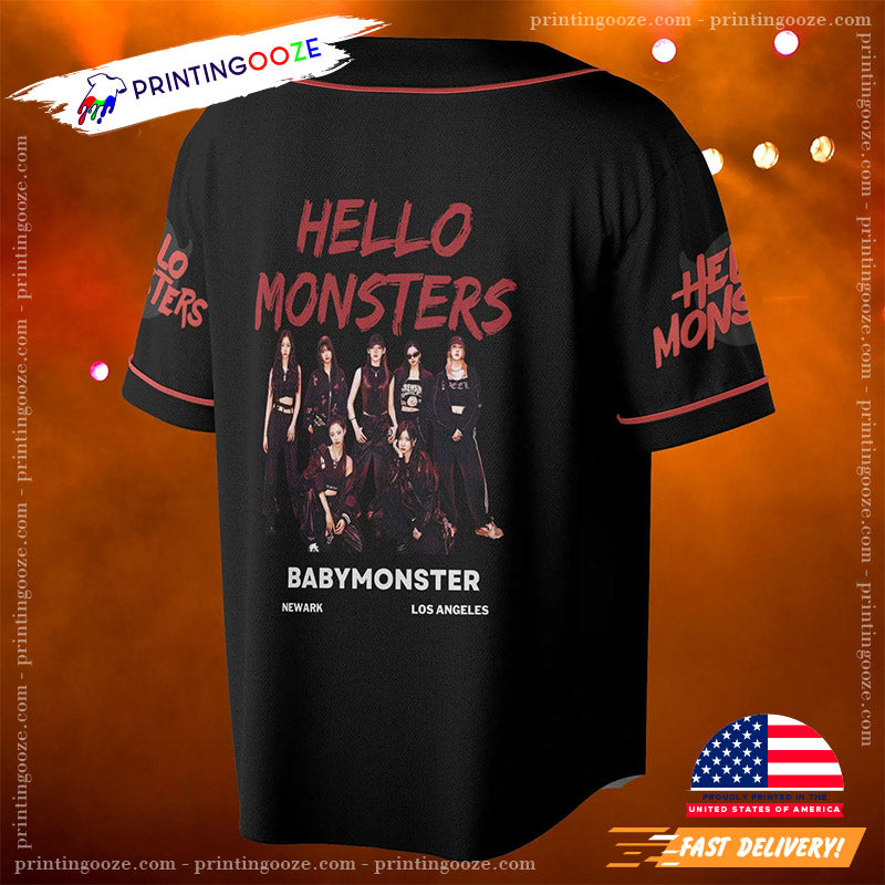 Custom Sign Babymonster Hello Monster World Tour 2025 Baseball Jersey