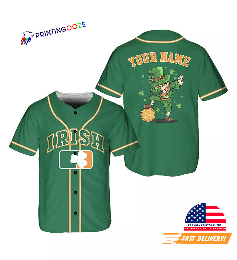 Custom St. Patrick’s Day Baseball Jersey