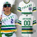 Custom Tulane Mardi Gras Baseball Jersey