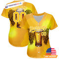 Custom Beer Drinking Day Baseball Jersey