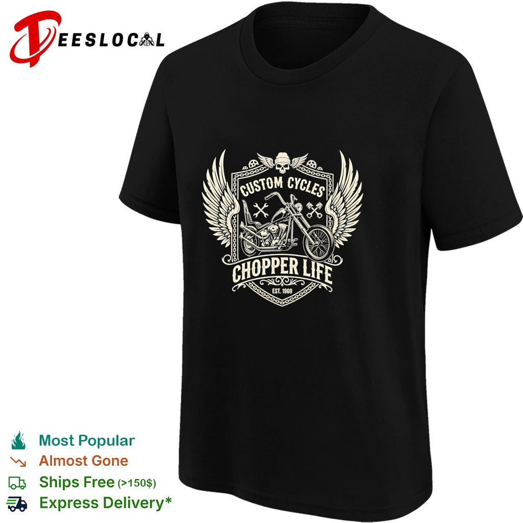 Custom cycles chopper life 1968 shirt