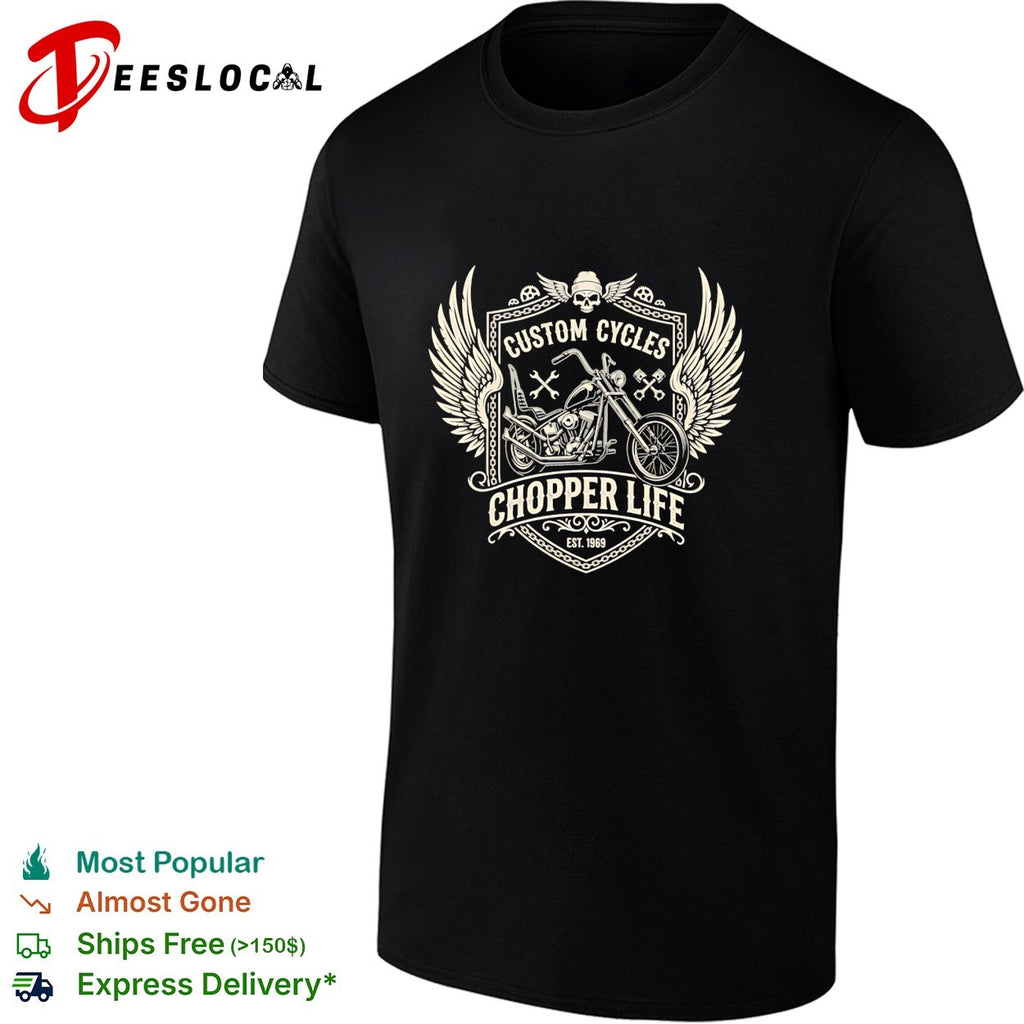 Custom cycles chopper life 1968 shirt