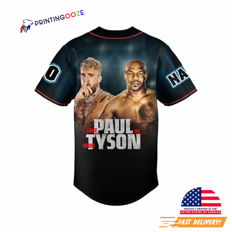 Customized The King Is Back Paul Vs Tyson Baseball Jersey