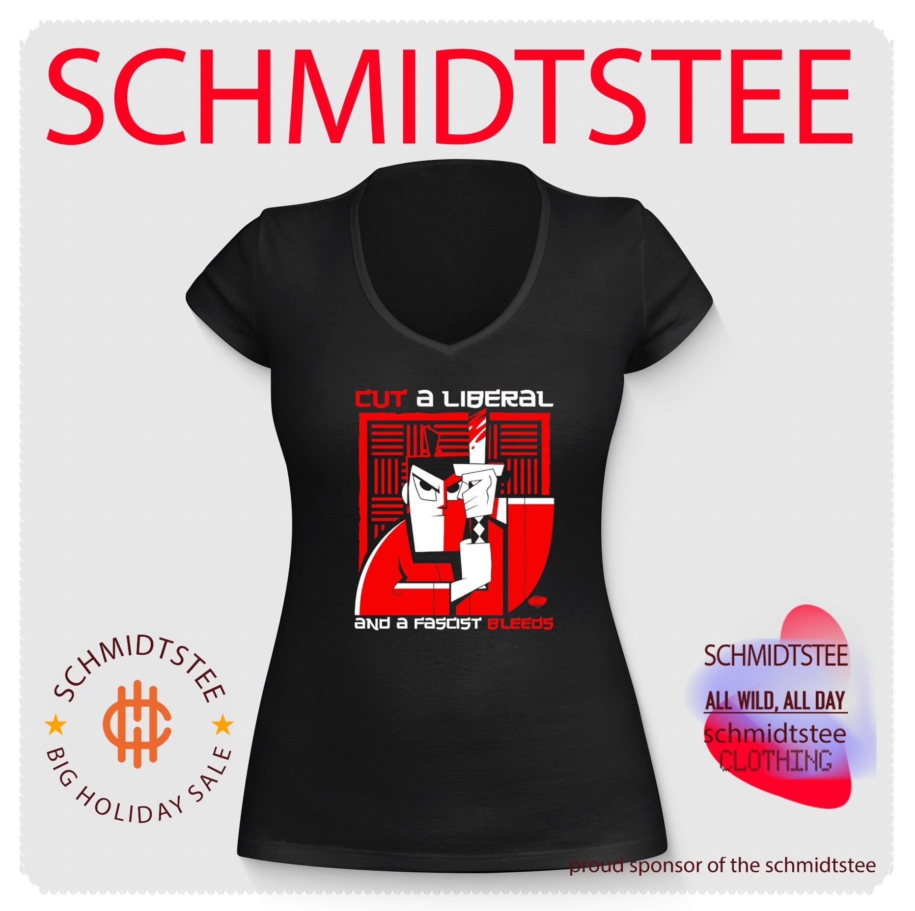 Cut a Liberal and a Fascist Bleeds Samurai Jack shirt
