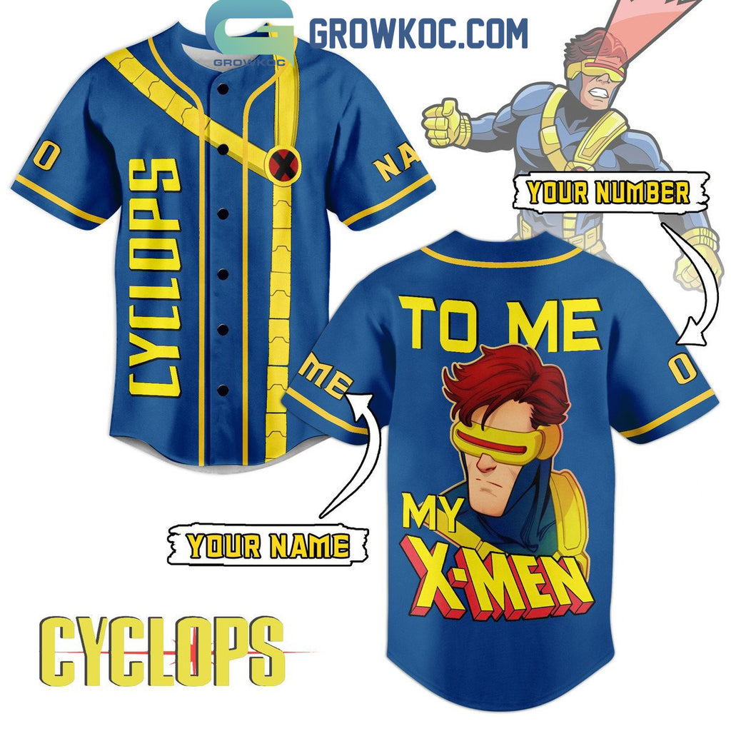 Cyclops X-Men ’97 My X-Men To Me Personalized Baseball Jersey