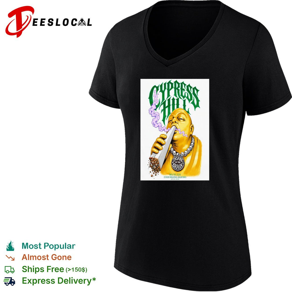 Cypress Hill Estadio Malvinas Argentinas 2026 poster shirt