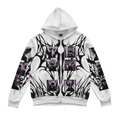 Distress Zip Up Hoodie