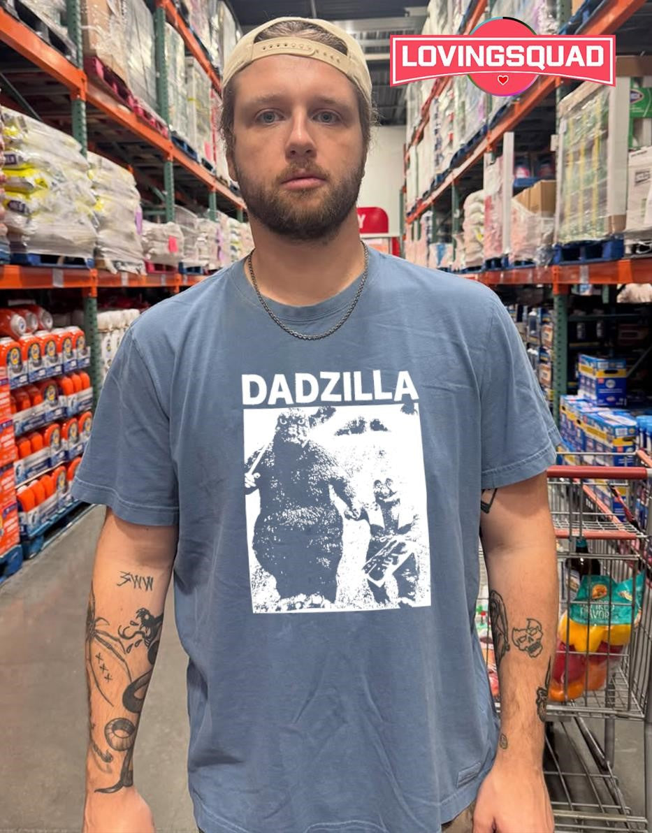 Dadzilla Monster Father and Child Godzilla shirt