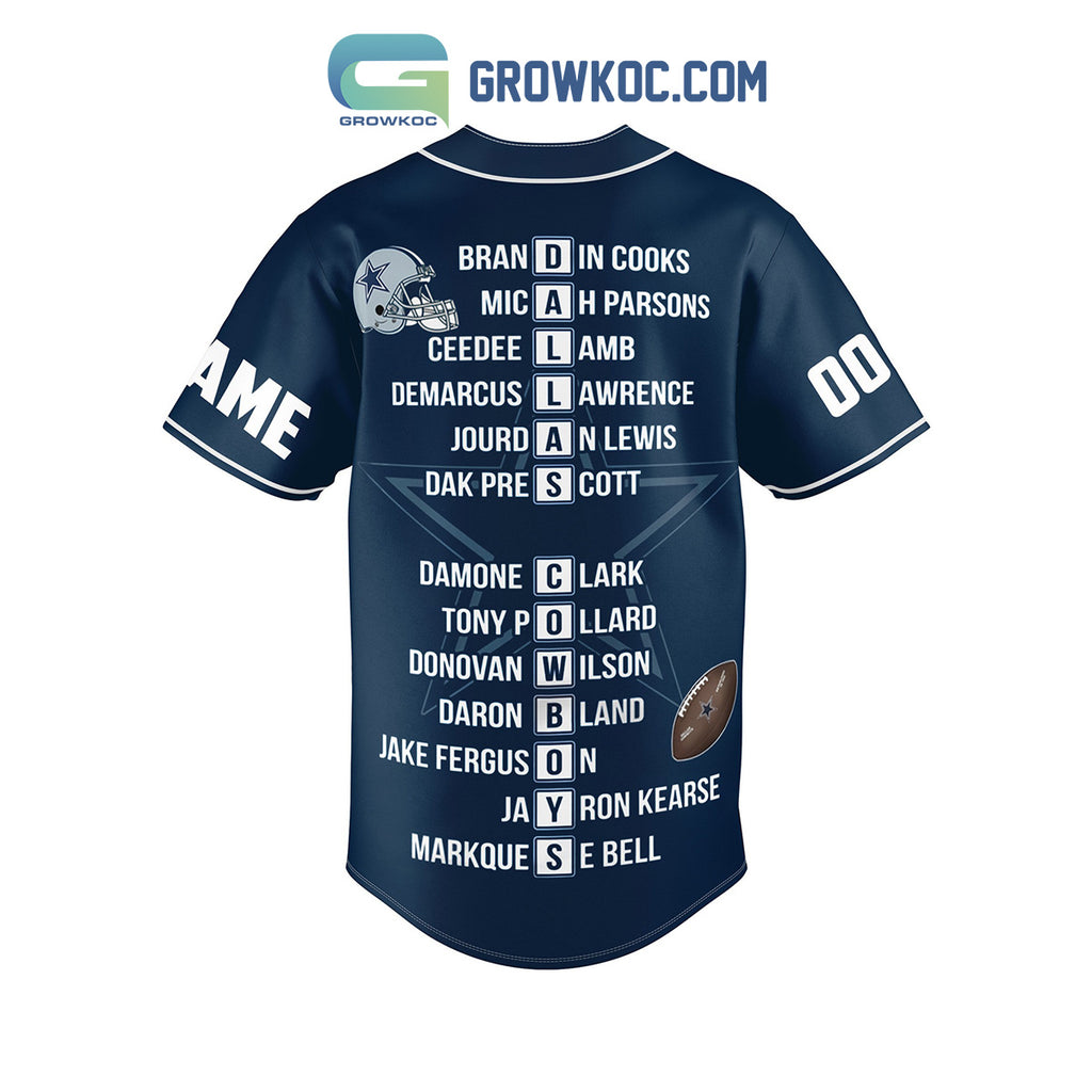 Dallas Cowboys 2023 NFC East Division Champion Fan Personalized Baseball Jersey