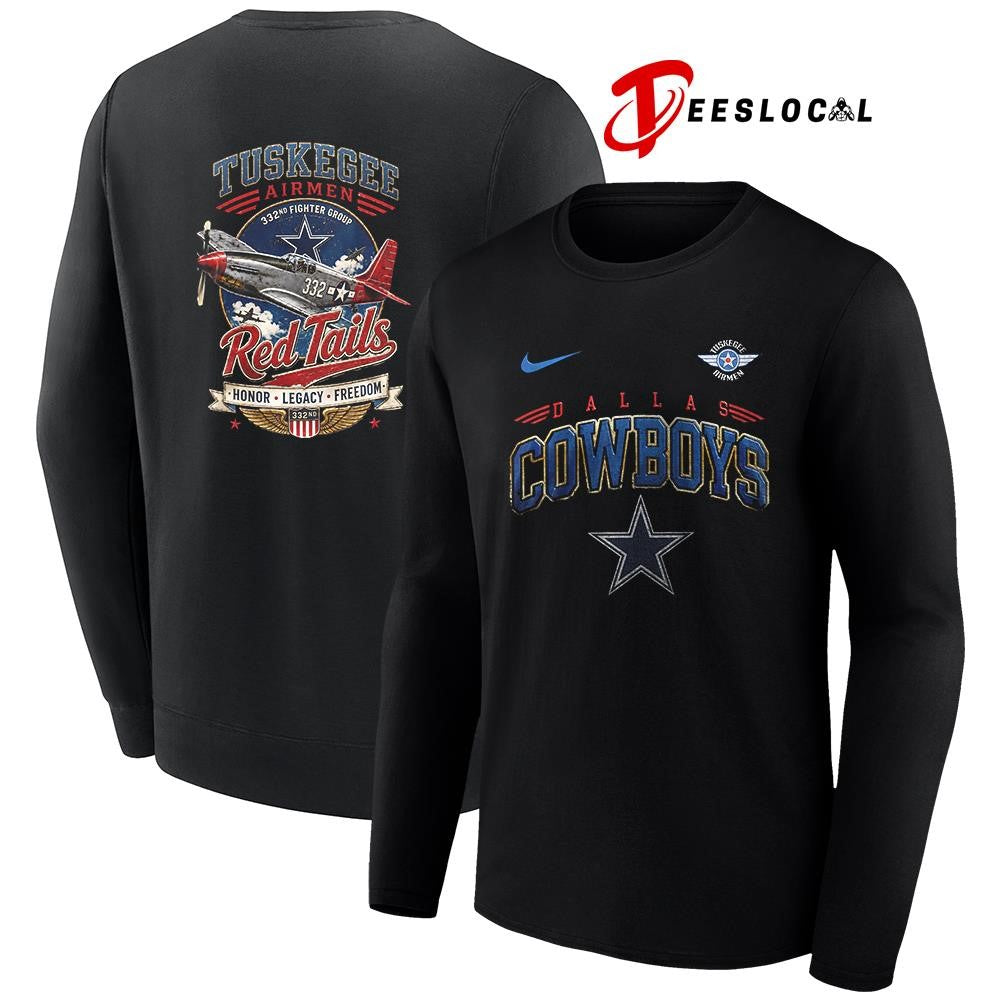 Dallas Cowboys Tuskegee Airmen Red Tails honor legacy freedom shirt