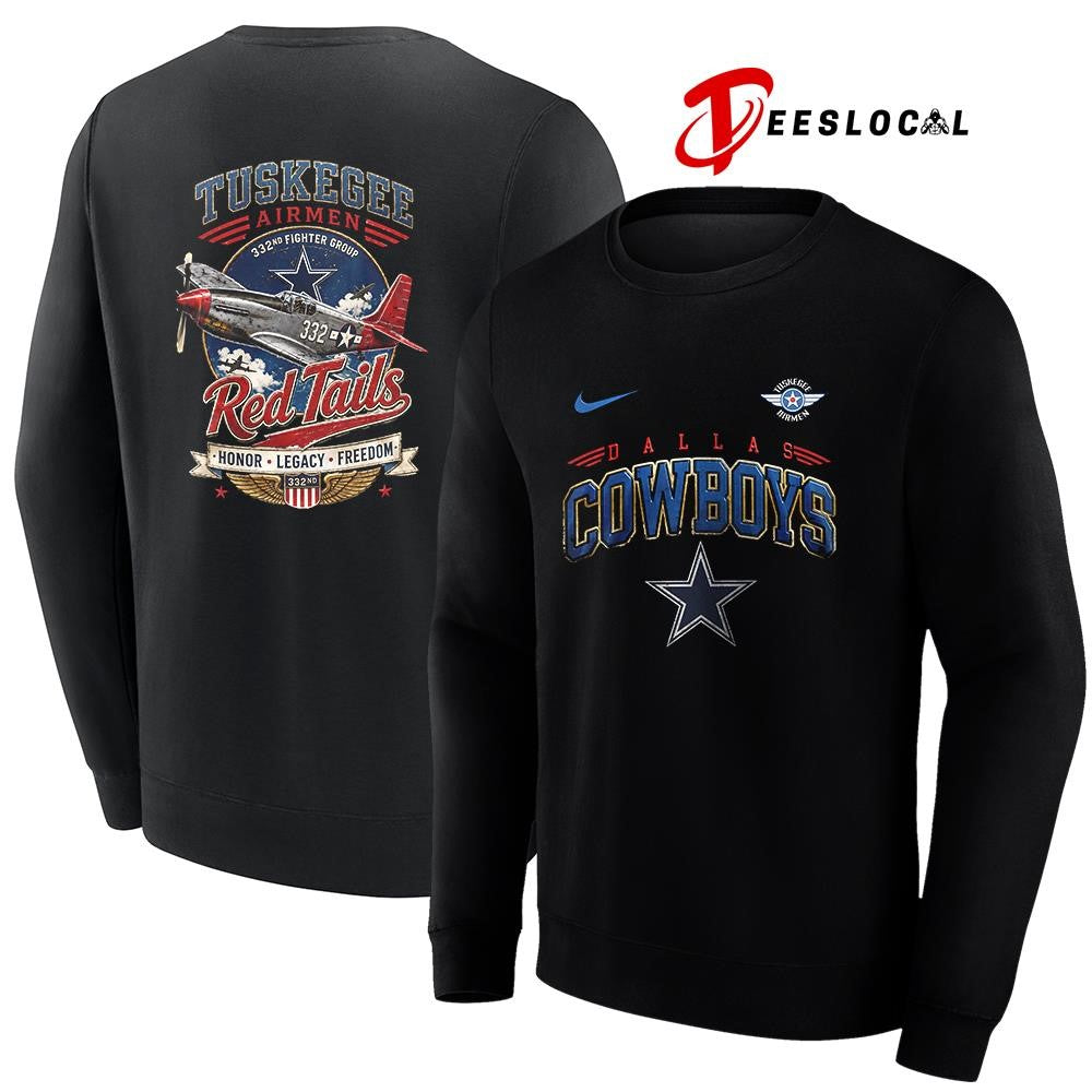 Dallas Cowboys Tuskegee Airmen Red Tails honor legacy freedom shirt
