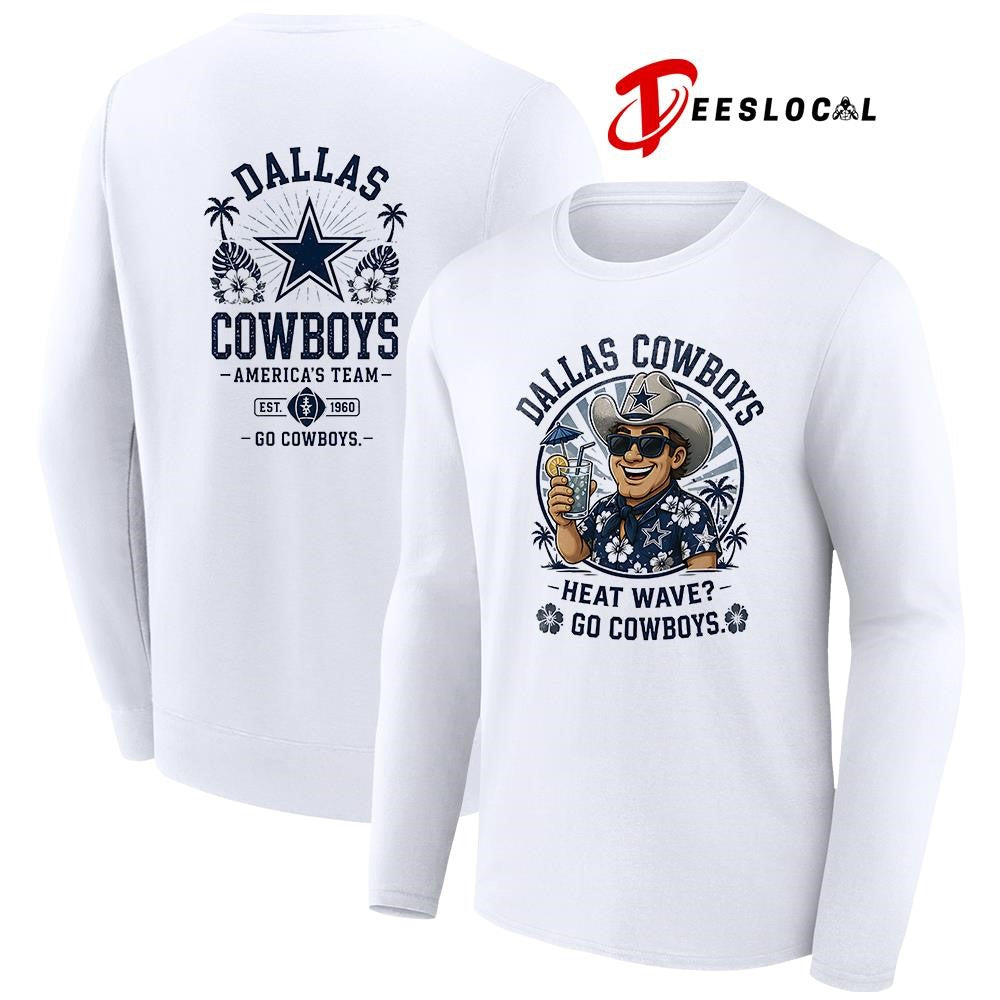 Dallas Cowboys heat wave beach vibes mascot shirt