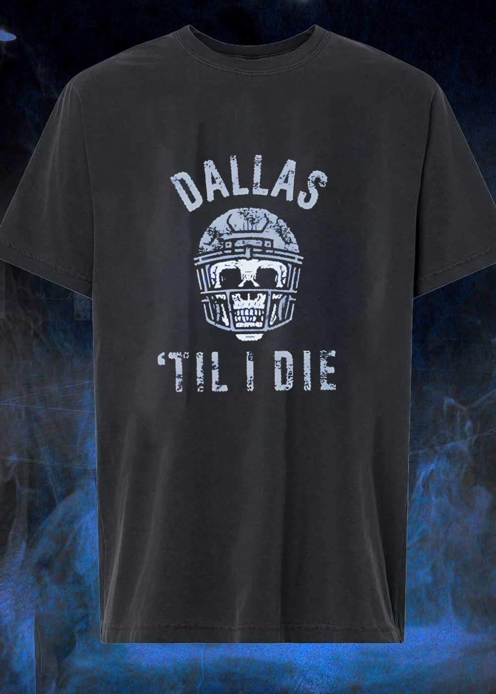 Dallas ‘Til I Die Skull Football Helmet Shirt