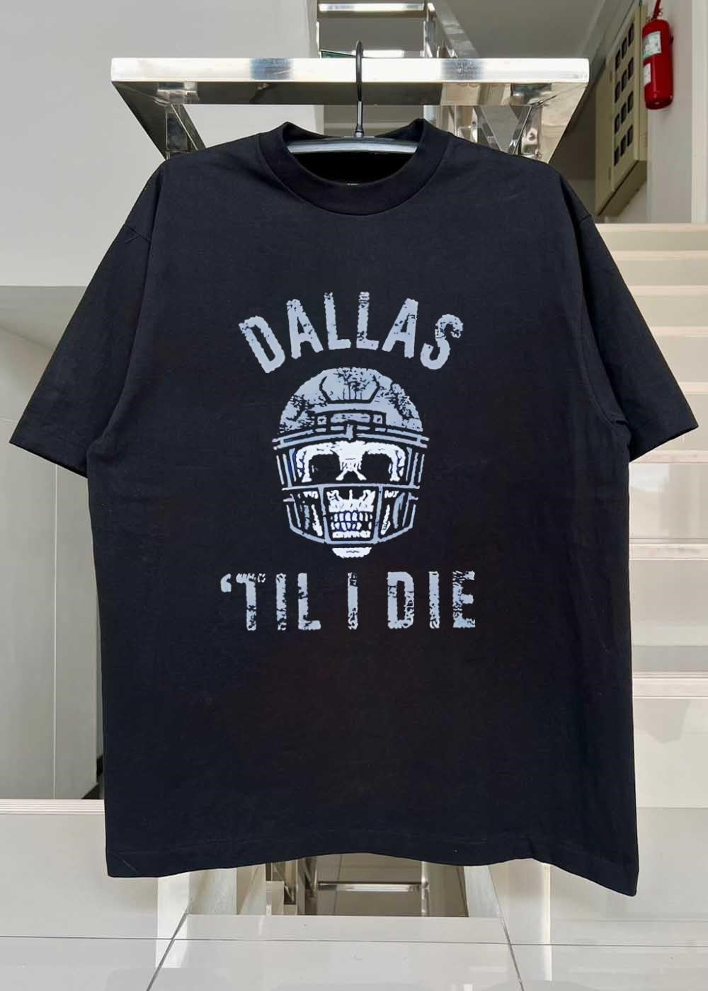 Dallas ‘Til I Die Skull Football Helmet Shirt