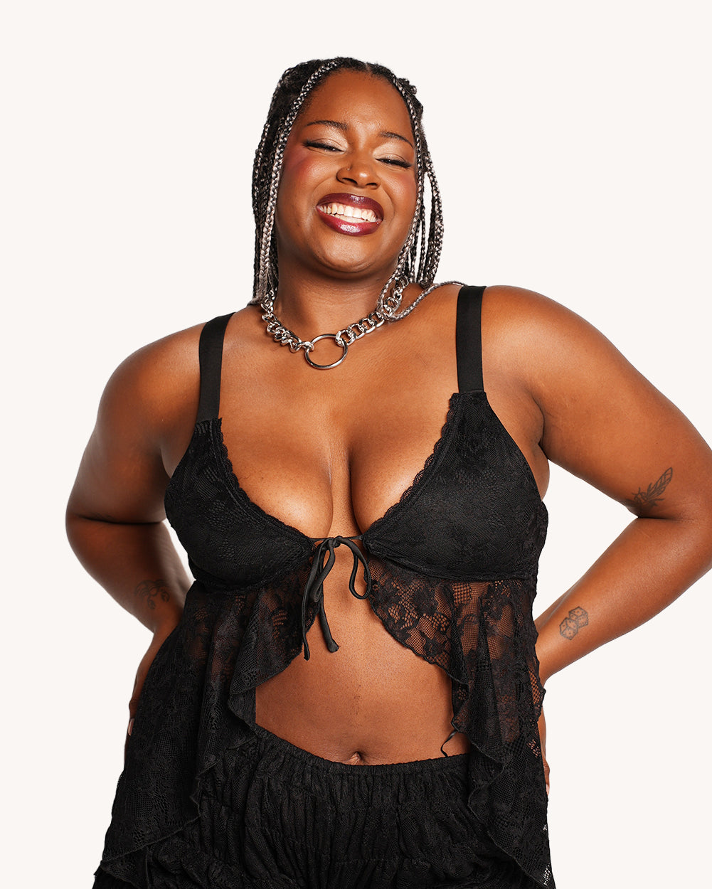 Dancefloor Crush Ruffle Halter Top