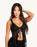 Dancefloor Crush Ruffle Halter Top