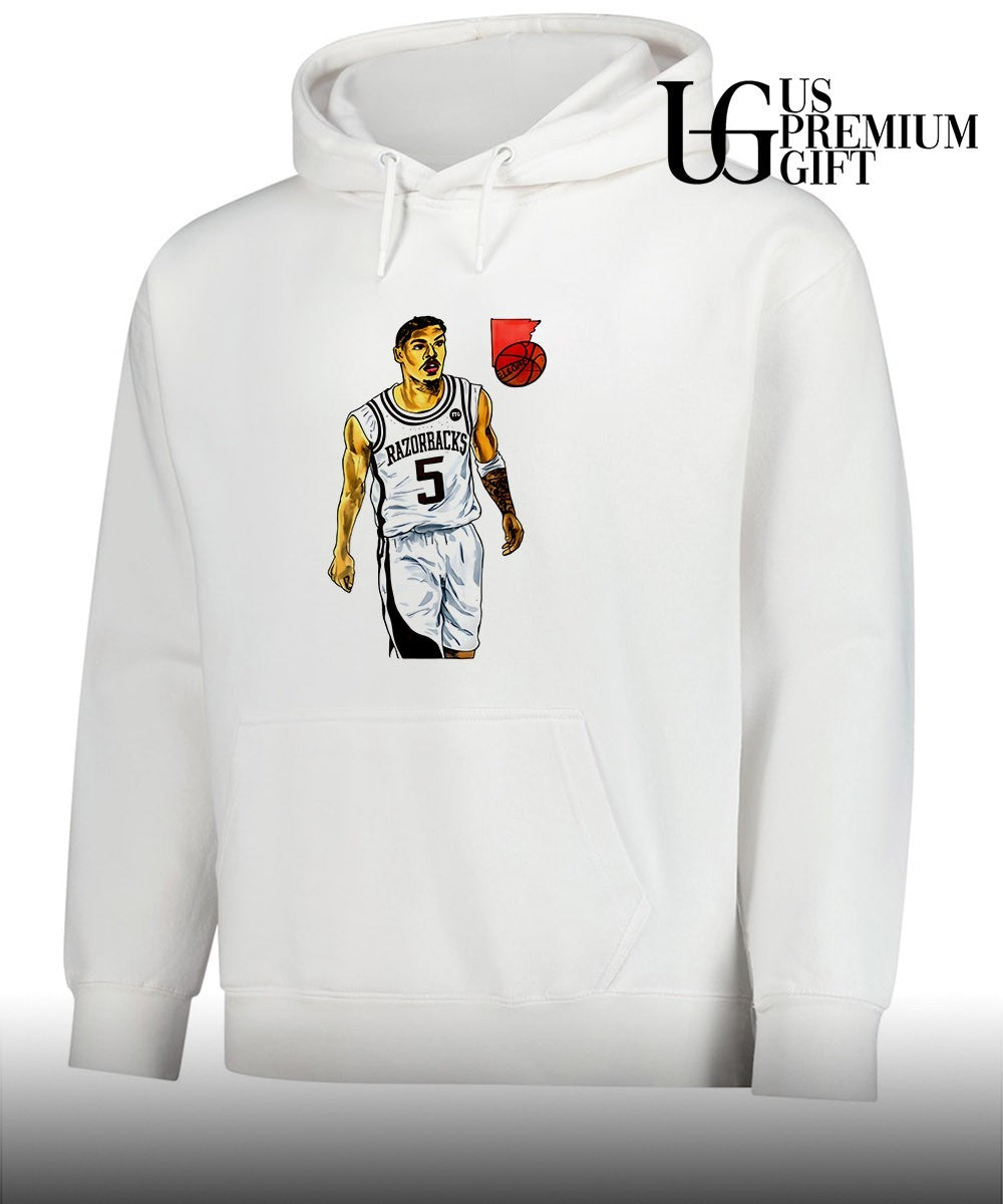 Darius Acuff Jr. Arkansas Razorbacks 5 basketball player shirt