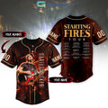 Darius Rucker Starting Fires Tour Personalized Baseball Jersey