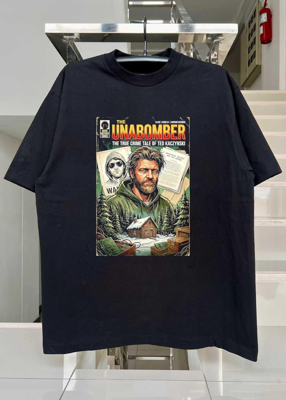 Dark History Comics The Unabomber Ted Kaczynski Industrial Society shirt