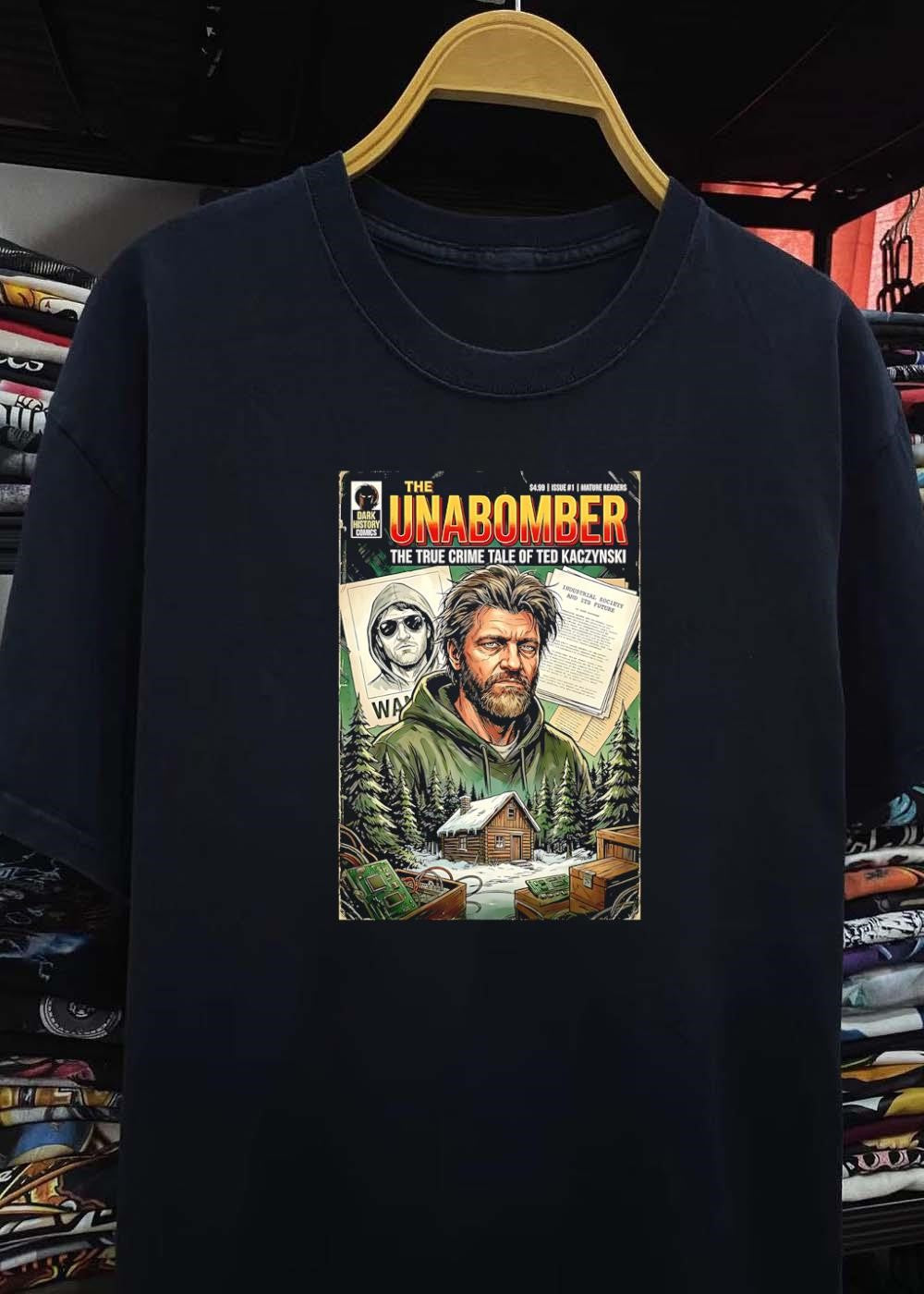 Dark History Comics The Unabomber Ted Kaczynski Industrial Society shirt
