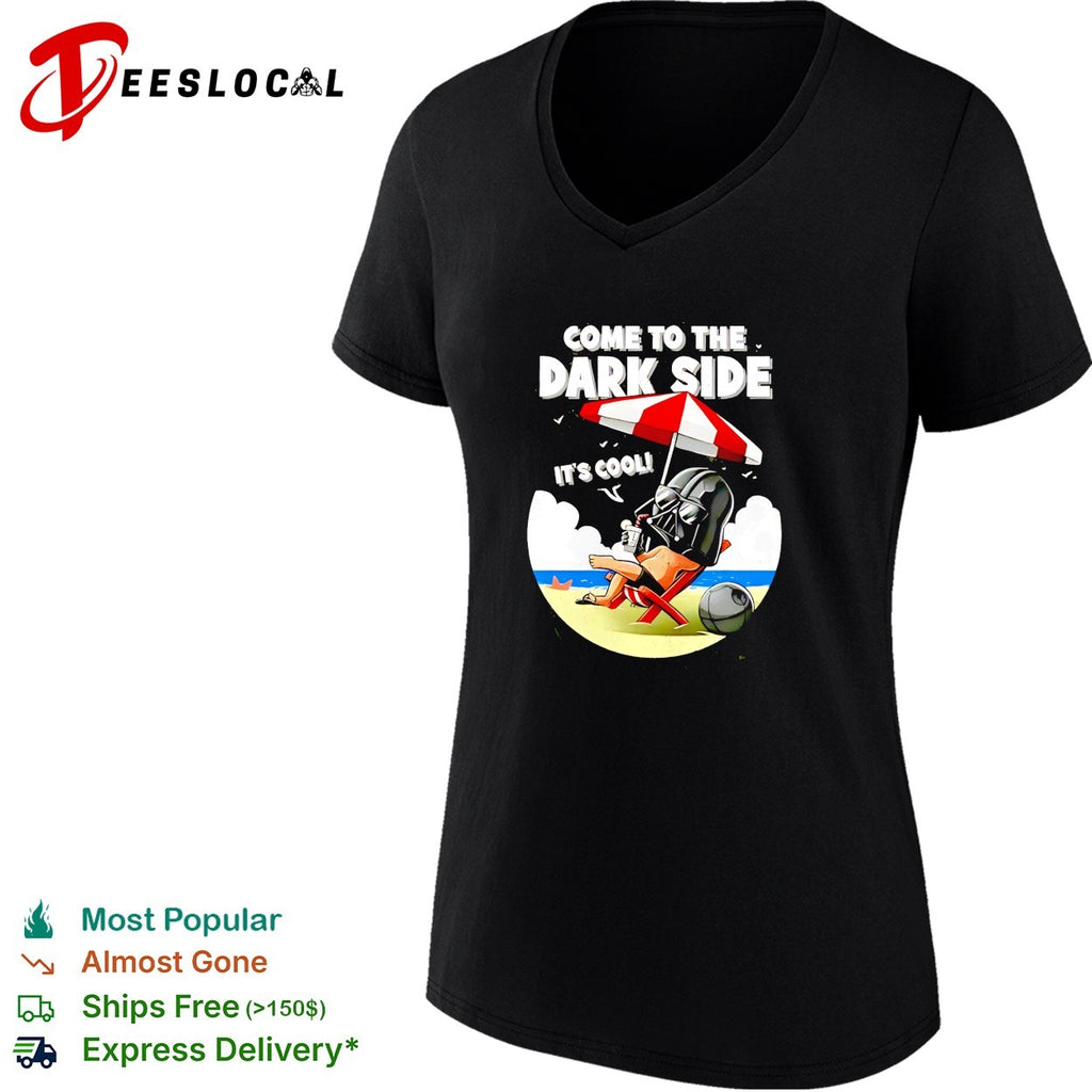 Darth Vader relaxing on beach come to the dark side shirt