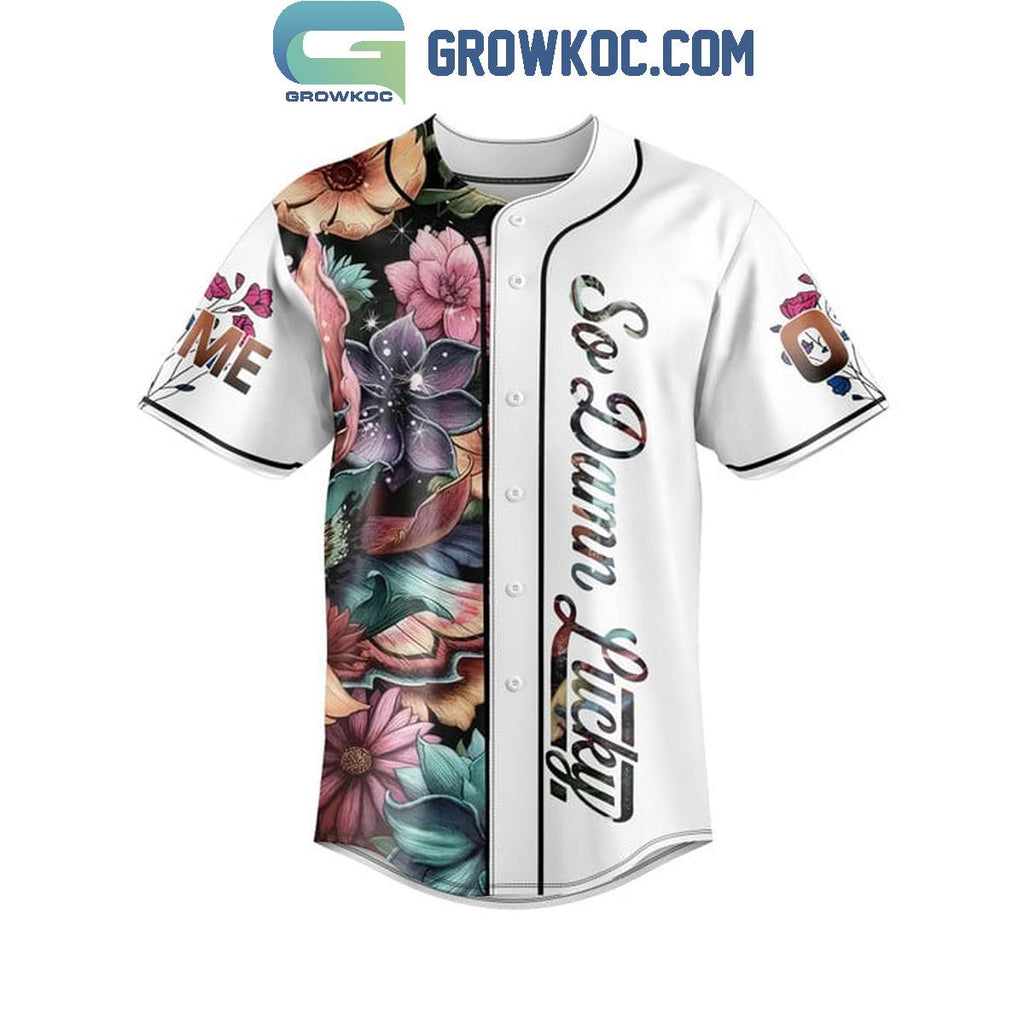 Dave Matthews Band So Damn Lucky Personalized Baseball Jersey